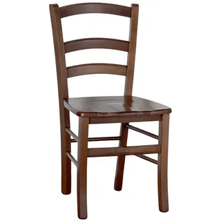 Stuhl, Esszimmer Hölzern venezia Mit Sitzend Massivholz Walnuss Dunkelheit