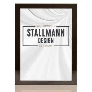 Stallmann Design 'New Modern' Bilderrahmen 45 x 60 cm | Farbe: Schwarz Glanz | eleganter Frame für Ihre Fotos und Motive