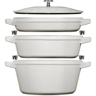 Staub Stackable Topf-Set 3-tlg. Kochtopf + Schmortopf + Deckel