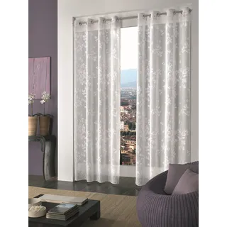 Cargo Import Möbelvorhang Tamara Gelb mit Ringen 140 x 280 cm