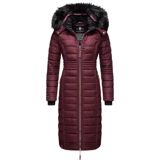Wintermantel NAVAHOO "Wintermantel Umay", Damen, Gr. XXL, rot (wine), Obermaterial: 100% Polyester PES.  Obermaterial: Futter: 100% Polyester PES. 100% Polyester PES., Mäntel Wintermantel