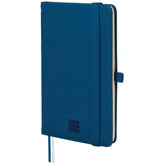 Finocam - Notizbuch Nexo Festeinband Dotted-Gepunktet - Marineblau | Kleines Notizbuch mit perforierten Blättern | Innentasche und Stifthalter | 72 Seiten, Ideal als Bullet Journal