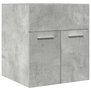 vidaXL Waschbeckenschrank Betongrau 41x38,5x46 cm Holzwerkstoff - Grau