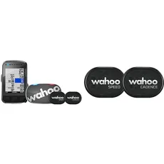 Wahoo Fitness ELEMNT Bolt GPS Fahrradcomputer Set Schwarz & Wahoo RPM Geschwindigkeits- und Trittfrequenzsensor, Bluetooth/ANT+