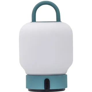 Kooduu - Loome Tragbare Tischlampe - Dimmbar und über USB aufladbar - Opalglas, Türkis