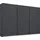 Schwebetürenschrank OTELI 271 x 229 x 62 cm Grau