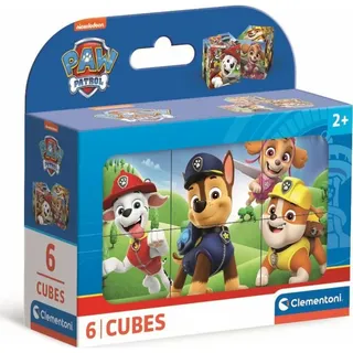 Clementoni Paw Patrol 6 Würfel Puzzle Kinder - Geschicklichkeitsspiel für Kinder ab 3 Jahren - Sensorik- & Motorikspielzeug 40658