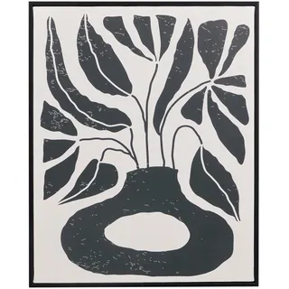 Giftdecor Bild Pflanzenmotiv Ember 40/50 cm , Schwarz , Kunststoff , 40x3 cm , Bilder & Rahmen, Bilderrahmen, Bilderrahmen & Fotorahmen