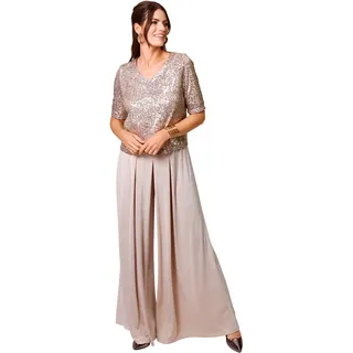 HERMANN LANGE Collection Culotte-Overall, mit Pailleten und extra weitem Bein HERMANN LANGE Collection sand 44