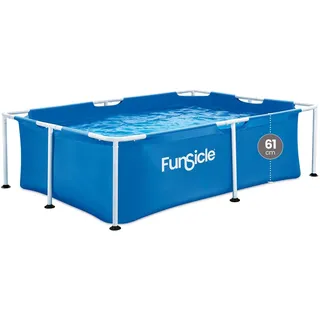 Funsicle Rechteckiger Pool 2,13 m x 1,52 m x 0,61 m, Blau