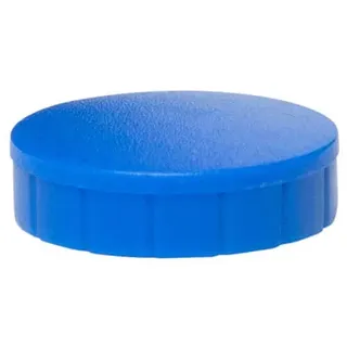 MAUL Magnete MAULsolid Ø24mm (10 Stück) | Mini Magnete aus Kunststoff mit 600g Haftkraft | Starke Magnete für Whiteboard und Magnettafel | ideal für Büro, Homeoffice und Werkstatt | Blau