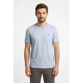 FYNCH-HATTON "FYNCH-HATTON Basic T-Shirt" Sommershirt in unifarben, mit Logostickerei, summer breeze