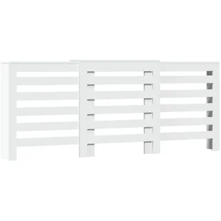 vidaXL Heizkörperverkleidung Weiß 205x21,5x83,5 cm Holzwerkstoff - Weiß