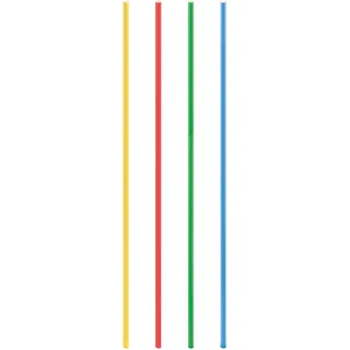 Trinkhalme aus Papier extra lang, bunt O8mm 80cm, 50 Stk.