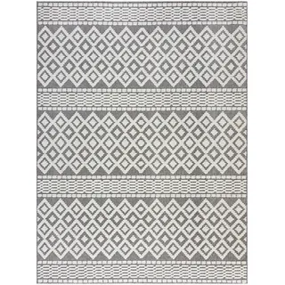 Webteppich , Dunkelgrau , Textil , Struktur , rechteckig , 80x160 cm , für Fußbodenheizung geeignet, in verschiedenen Größen erhältlich, schmutzabweisend, waschbar , Teppiche und Böden, Teppiche, Waschbare Teppiche