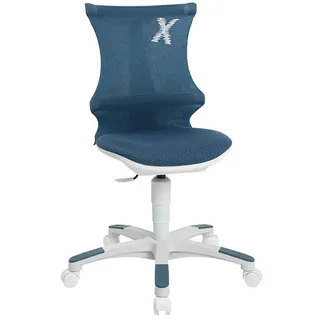 TOPSTAR Kinderdrehstuhl Sitness X Chair 10, Stoff blau, Gestell weiß