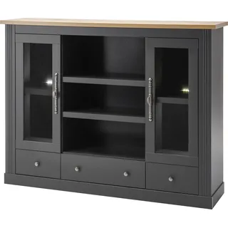 OTTO home Westminster 160 x 122 x 41 cm dunkelgrau / grau