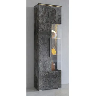 OTTO home Vitrine India 45 x 35 x 160 cm Grau