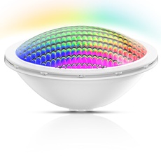 LyLmLe LED Poolbeleuchtung PAR56 20W Poolscheinwerfer Led RGB Farbwechsel Mehrfarbig Schwimmbad LED Lampe, IP68 Wasserdicht LED Unterwasserscheinwerfer,ON/OFF-Schalter,12V AC(Keine Fernsteuerung)