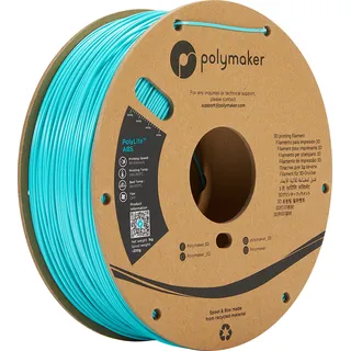 Polymaker PE01010 PolyLite Filament ABS geruchsarm 1.75mm 1000g Türkis 1St.