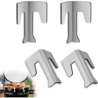 Udbrud 4 Stück Feuerplatten Abstandshalter Set, Universal Edelstahl Grillplatte Abstandshalter, Abstandshalter Feuertonne Feuerplatte für Grillring Fass BBQ Disc Feuerschalen