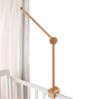 Mamimami Home Mobile Holz für Babybett 360°Drehbar Baby Mobile Halterung Ständer Mobile Handyhänger für Windspiele Geburt Geschenk Neugeborene DIY Deko-Artikel, Wood
