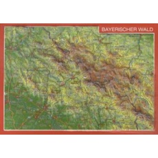 Reliefpostkarte Bayerischer Wald