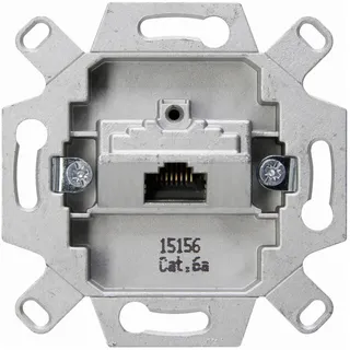 Kopp 1 Stück Einsatz Netzwerkdose, UAE-/IAE-/ISDN-Steckdose Aluminium 114401007