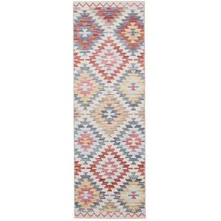 benuta Vintage-Läufer George waschbar 80x240 cm , Multicolor, Beige , Kunststoff , Vintage , Rechteckig , 80x240 cm , Oeko-Tex® Standard 100 , in verschiedenen Größen erhältlich, rutschfeste Unterfläche, waschbar , Teppiche und Böden, Teppiche, Teppichläufer, Läufer