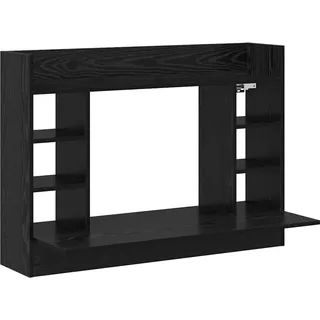 vidaXL Wandtisch Eiche 105x48x75 cm schwarz