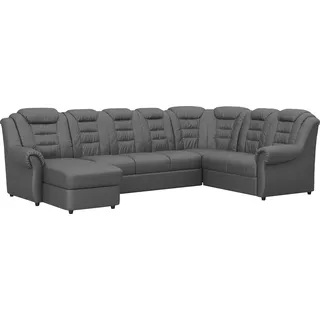 Home affaire Wohnlandschaft »Boston U-Form« mit hoher Rückenlehne, wahlweise mit Bettfunktion & Stauraum, braun