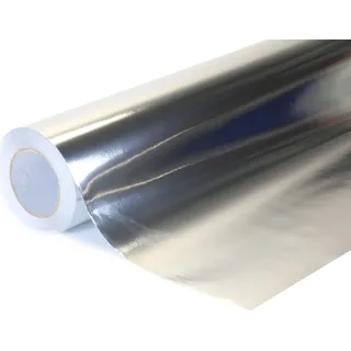 Chrom geschliffen silber wrapfolie 152x700cm - innen/außen - Silber