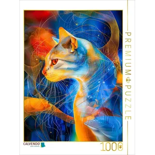 CALVENDO Puzzle Kosmische Katze | 1000 Teile Lege-Größe 48 x 64 cm Foto-Puzzle für glückliche Stunden
