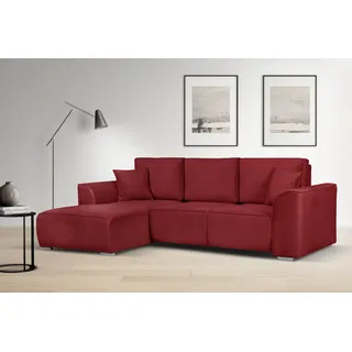 OTTO home "BEATRICE optionale Schlafsofa mit Bettkasten, B/T/H: 265/170/86 cm", L-Form, wahlweise auch mit Bettfunktion und Bettkasten,