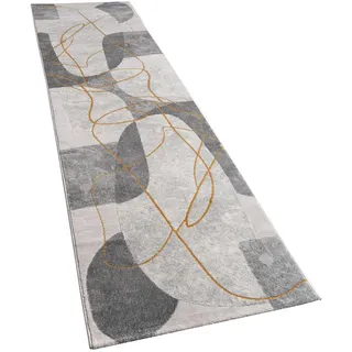 Paco Home Teppich Wohnzimmer Schlafzimmer Moderner Kurzflor glänzendes Palmen-Muster Florales Design Geometrisch Hoch-Tief-Effekt 3D, Grösse:80x150 cm, strapazierfähig, für Fußbodenheizung geeignet, Teppiche & Böden, Teppiche