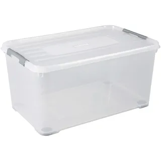 Curver Aufbewahrungsbox HANDY 80 x 50 x 39 cm 1-tlg. transparent, silber