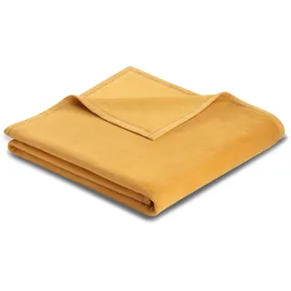 Biederlack Cotton Sense Kuscheldecke 150 x 200 cm Gelb