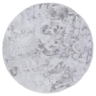 Pergamon Fellteppich 80 x 80 cm Silber