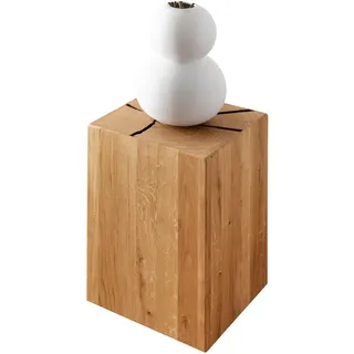 Woodroom Holzhocker Eiche massiv geölt (BxHxT 30x46x30 cm) Hocker, Stuhl