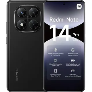 Xiaomi Redmi Note 14 Pro 8 GB RAM 256 GB Midnight Black