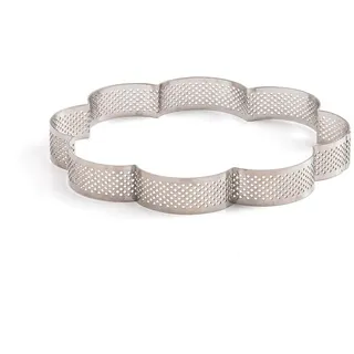Decora 0064081 BLUETE PERFORIERTER EDELSTAHL BACKRAHMEN 16 X 16 X 3,5 H CM, Grau