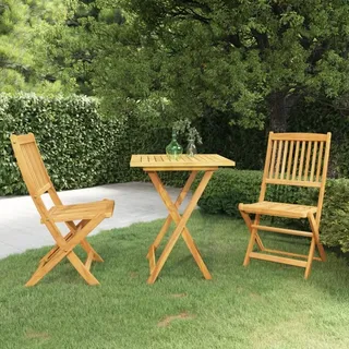 Praktischen Gartenmöbel Set Balkonmöbel-Set 3-tlg. Garten-Essgruppe Klappbar Massivholz Akazie - Gartenmöbelgarnituren ,design Möbel 1693321 2parcel - Braun