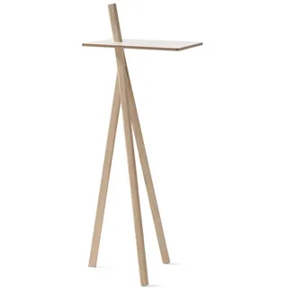 Nils Holger Moormann Stehpult Der kleine Lehner weiß, Designer Jörg Gätjens, 45x128x45 cm