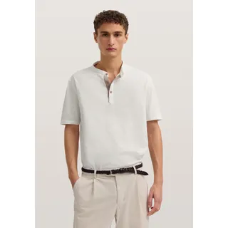 Poloshirt BUGATTI, Herren, Gr. 3XL, weiß (20, ecru), 100% Baumwolle, unifarben, normal, ohne Ausschnitt, Shirts Poloshirt, mit einem Stehkragen