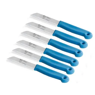 Obstmesser Gemüsemesser Set aus Solingen Kleines Messer mit Scharfem und Präzisem Schnitt aus Rostfreiem Edelstahl Made in Germany Allzweckmesser Universalmesser Klein/Groß (6er Set, Lang)