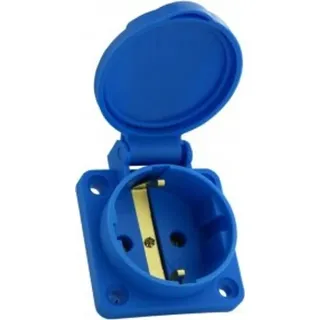 Doktorvolt Einbausteckdose 230V 16A IP54 Blau 1 St.