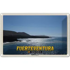 Blechschild 20x30 cm - Fuerteventura Spanien Playa de los Muertos