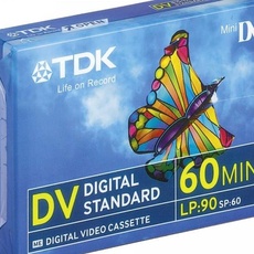 TDK DVM-60 miniDV Videokassette für Camcorder (60 Minuten Laufzeit) 1 Stück