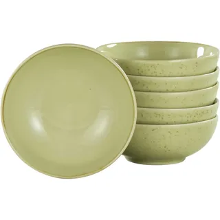 CreaTable Tapas-Schale »NATURE COLLECTION« 6 Stk. aus Steinzeug Snackschale, Dipschale, Servierschale, Ø 8 cm, beige