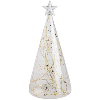 Räder Living Glastanne Sterne Gold klein LED Dia:10cm Höhe:22cm
